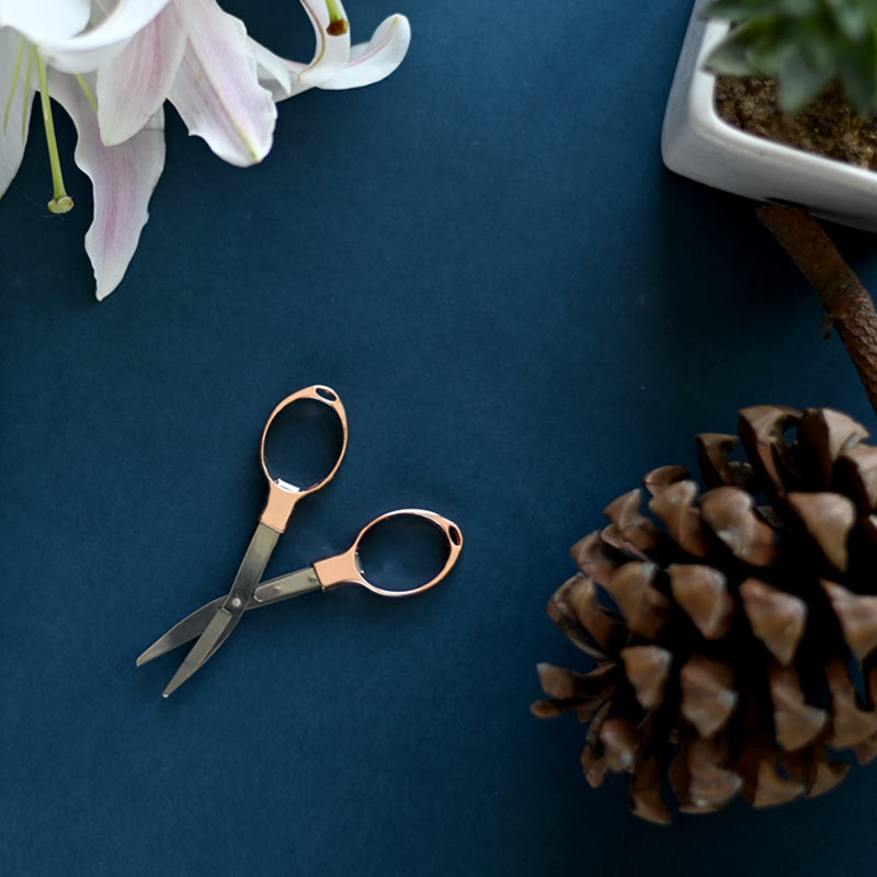 Falt-Schere Rose Gold 9,6 cm