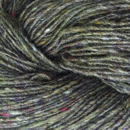 Isager Tweed-Bottle Green