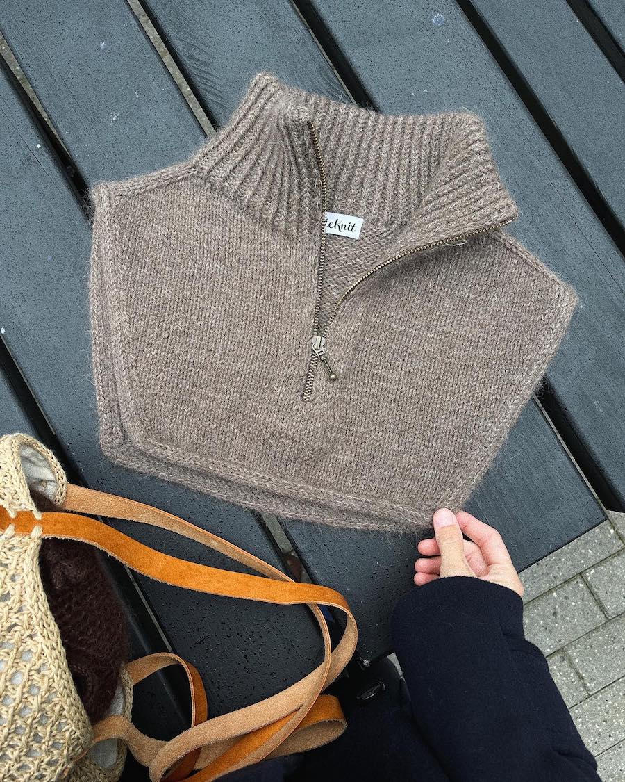 Zipper Neck Petite Knit 6