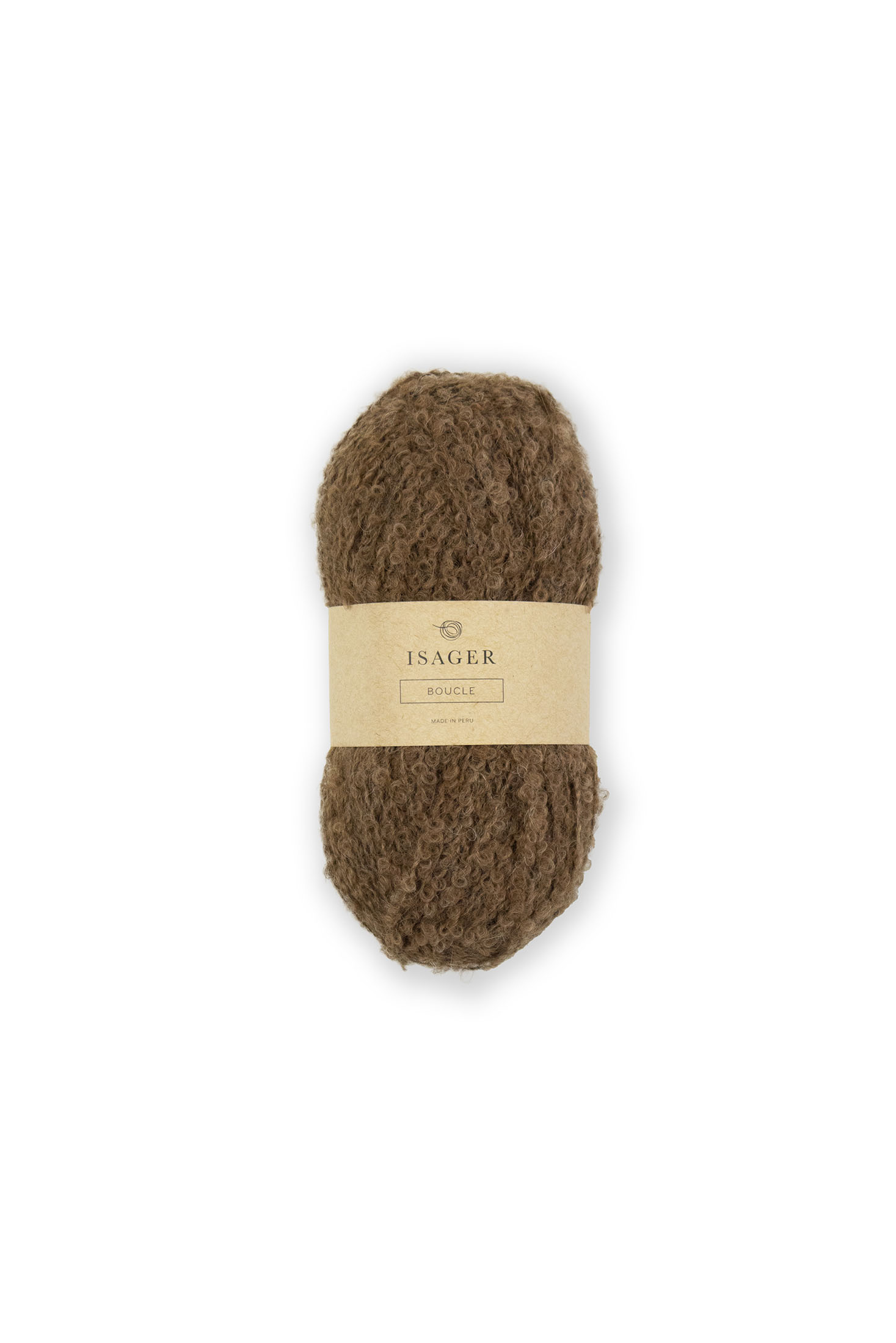 Isager Bouclé - E8s rotbraun