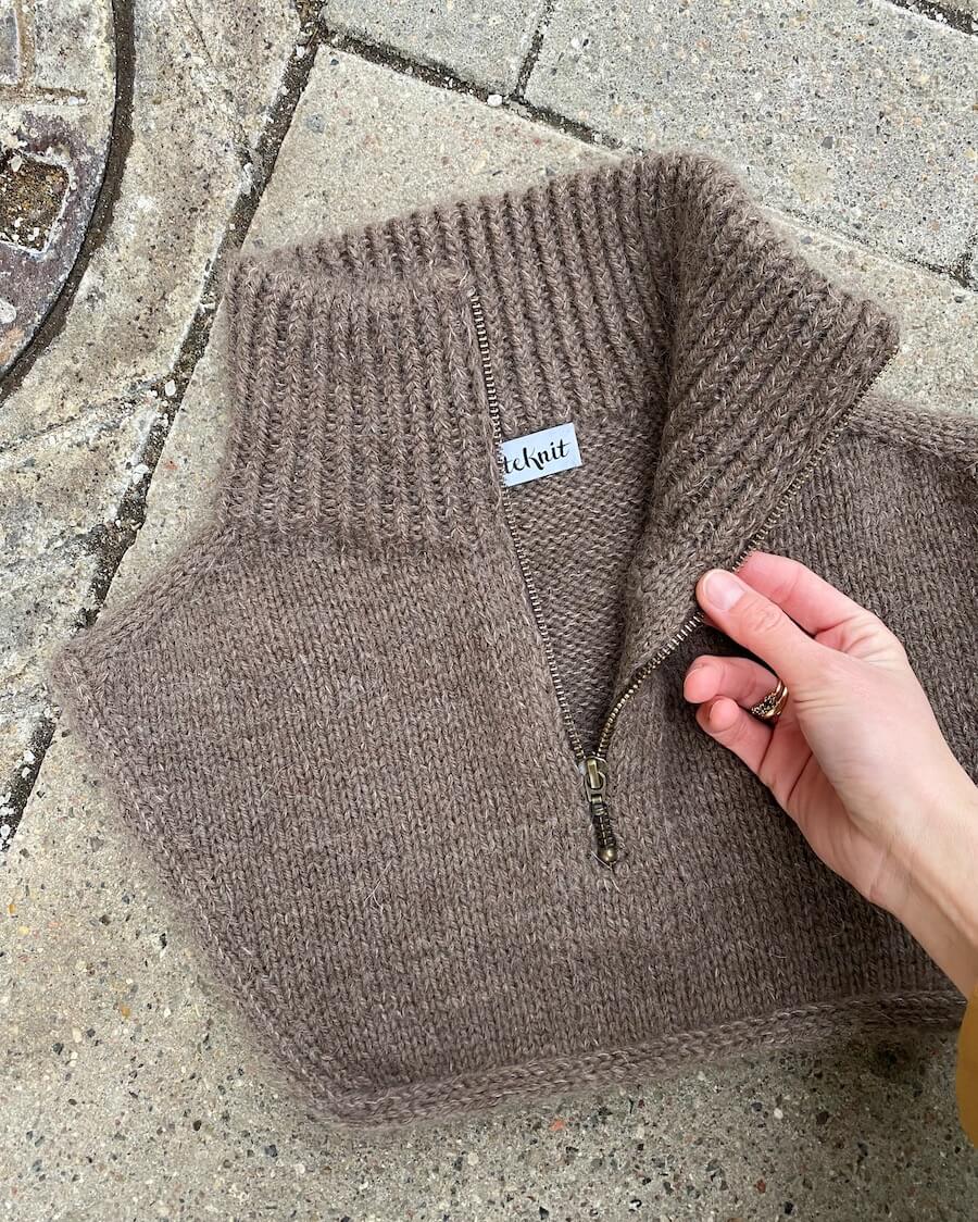 Zipper Neck Petite Knit 2