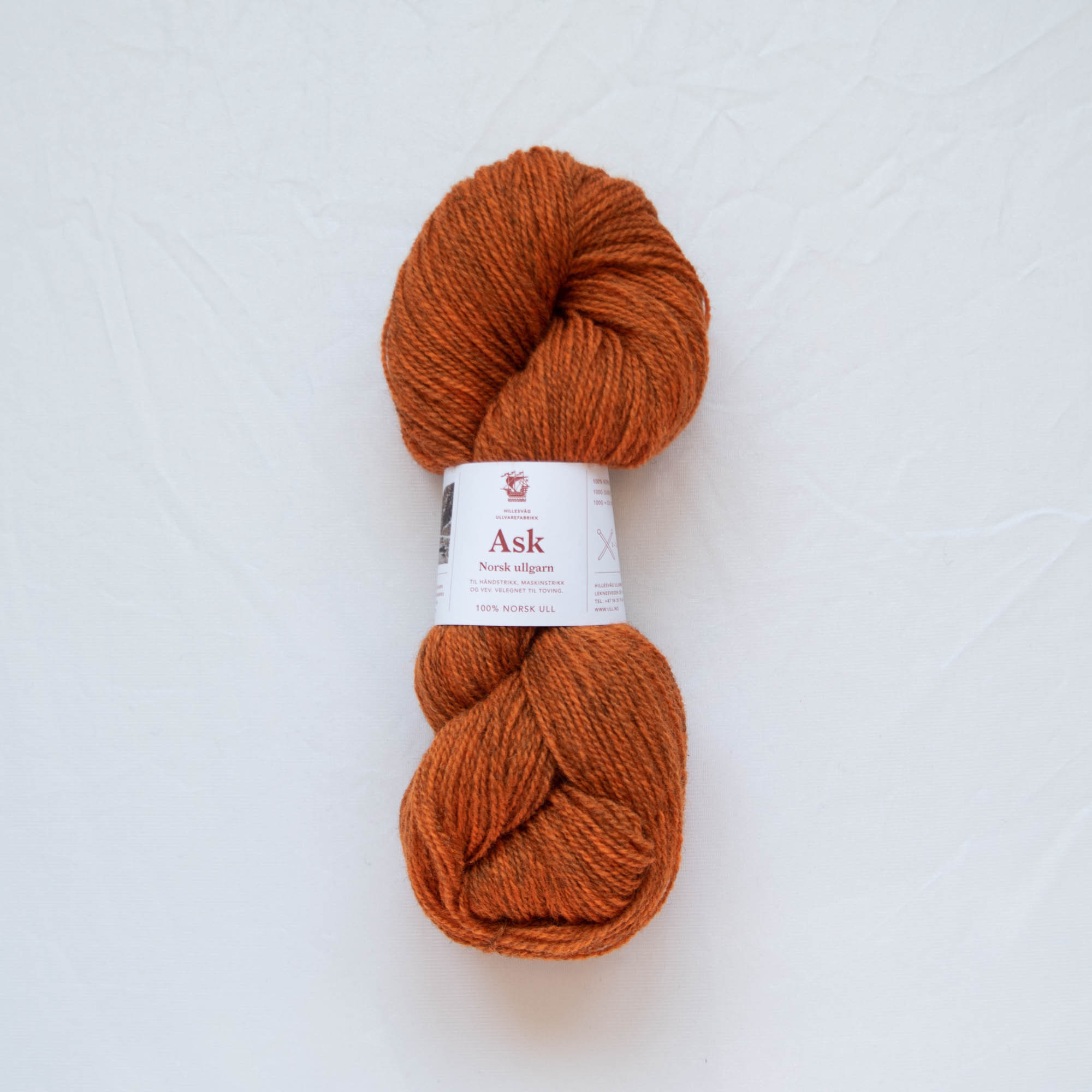 Ask ullgarn - 6570 melert oransje