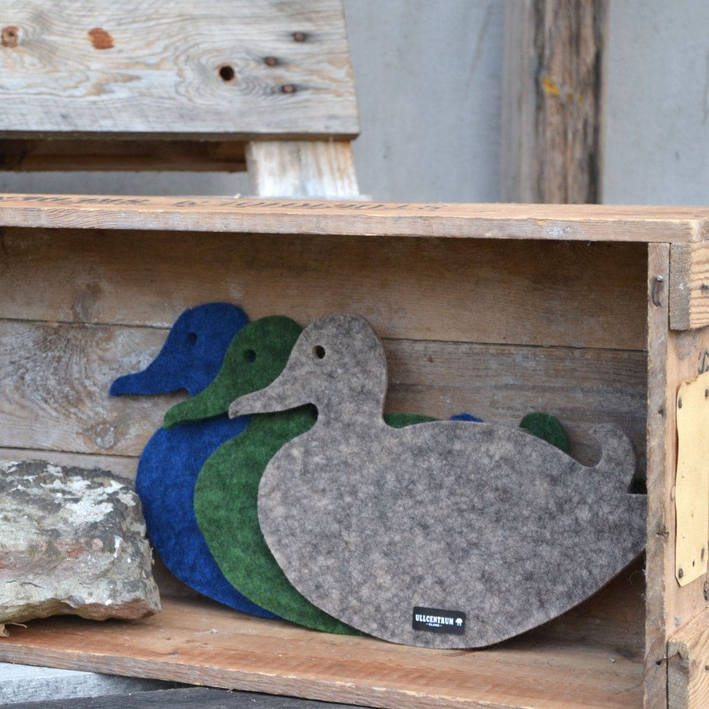 Filzuntersetzer Ente - Summer Blue