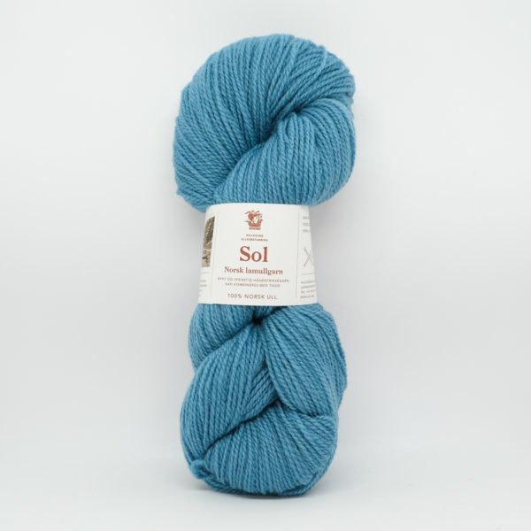 Sol Lamullgarn - 411 lys flyblå