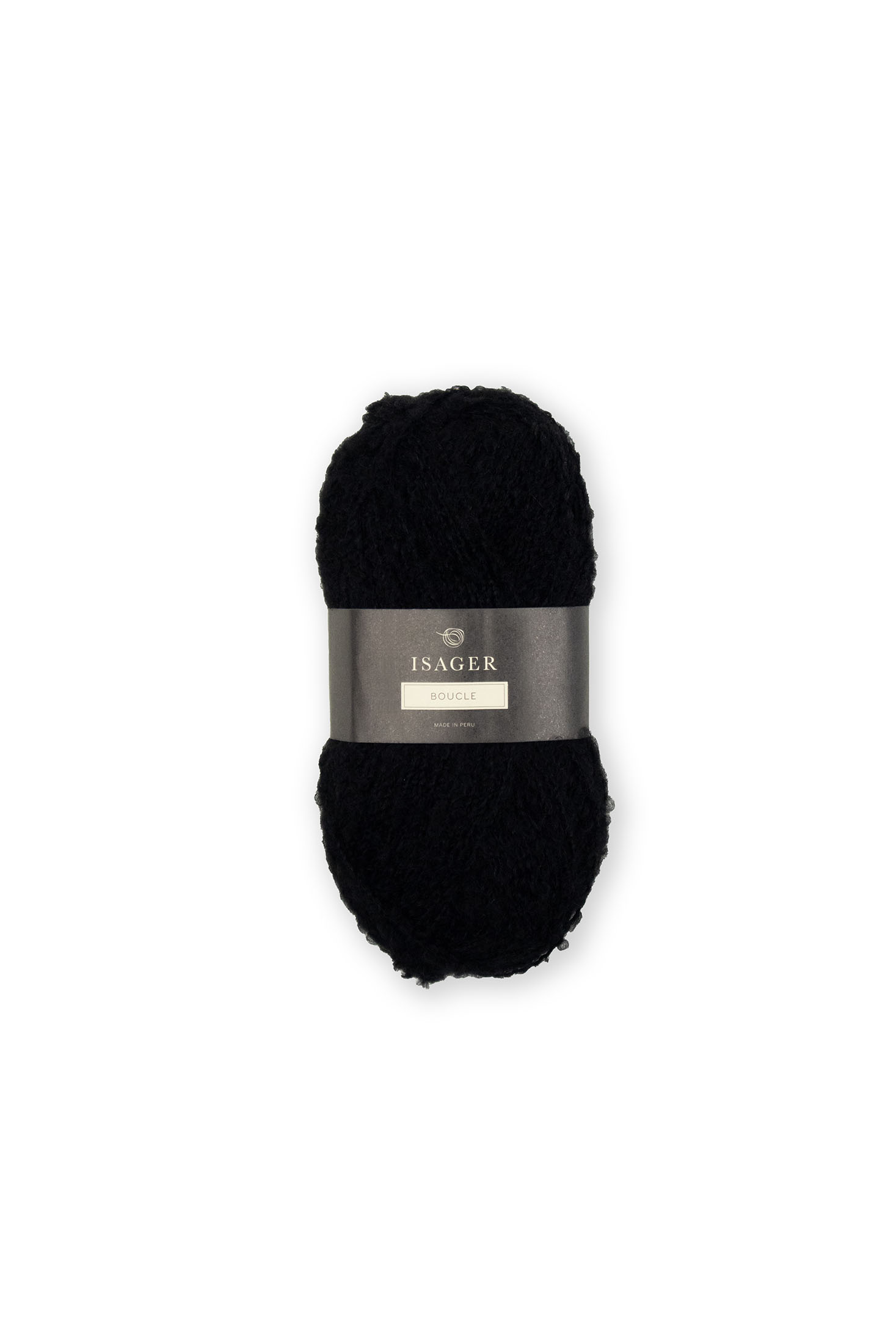 Isager Bouclé - 30 schwarz